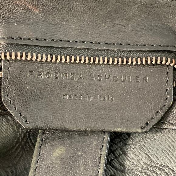 PROENZA SCHOULER PS1 Medium Black Leather Satchel Handbag - Picture 11 of 14